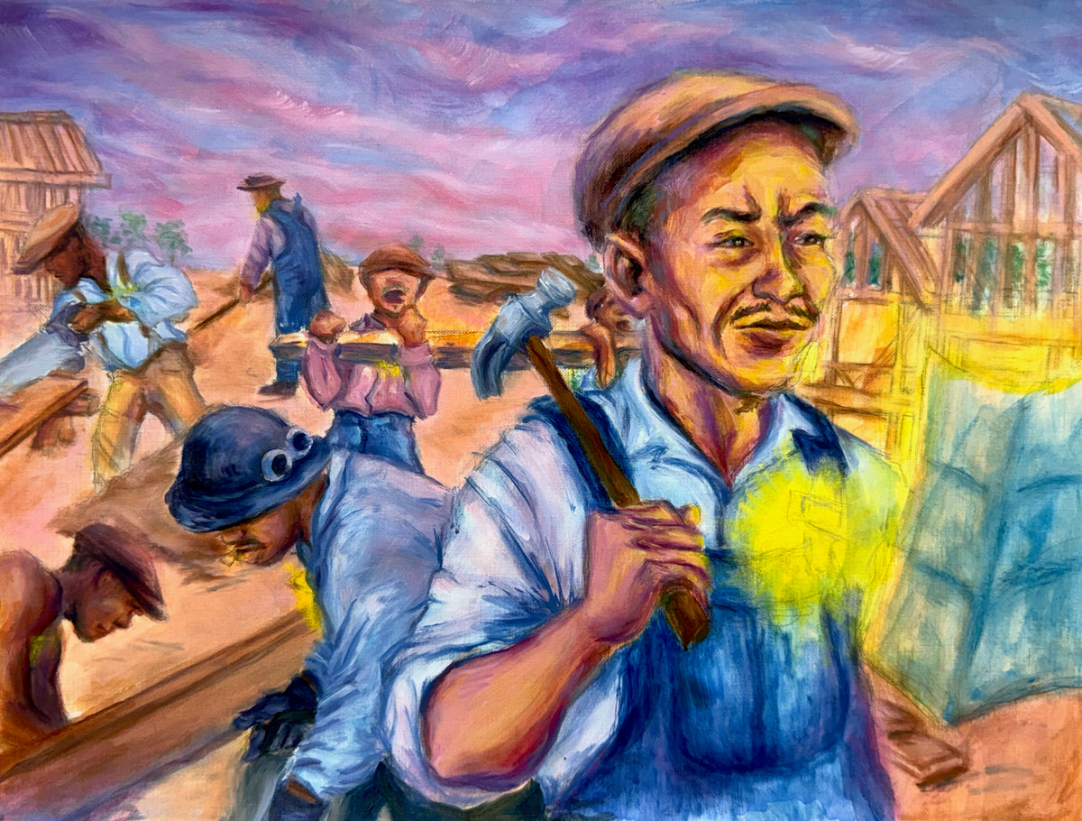 Black men coming together to build their home from the ground up.